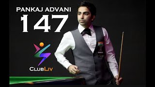 Pankaj Advani II Must Watch II Brilliant 147 break at Bowring Institute II CLUBLIV II [upl. by Kcor599]