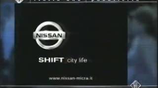 NISSAN MICRA 1000 spot anno 2005  Italia 1 Mediaset  shift city life [upl. by Solraced778]