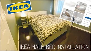 IKEA MALM Queen Size Pull Up Storage Bed Self Installation  Detailed [upl. by Casta]