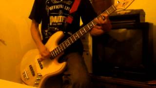 RAMONES  Psycho Therapy bass cover [upl. by Marian]