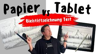 Bleistiftzeichnung auf Papier vs Tablet  Beide Methoden im Vergleich [upl. by O'Dell]