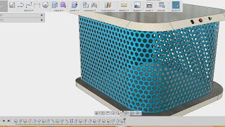 How to make mesh  grills  fusion 360 tutorial [upl. by Fredric219]