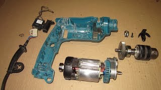 Дрель Makita HP1620 ремонт и обслуживаниеrepair drills MAKITA [upl. by Wincer]