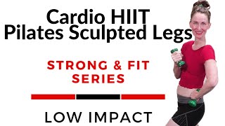 40 MIN WORKOUT LOW IMPACT WORKOUT  CARDIO HIIT amp PILATES SCULPTED LEGS  AFT [upl. by Elleirda]