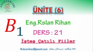 تعلم اللغة التركية الدرس 21 من المستوى الثالث B1 أفعال المشاركة [upl. by Gnilsia620]