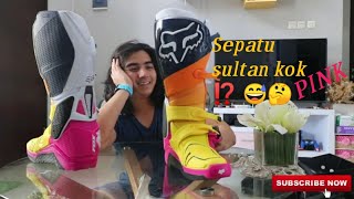 UNBOXING FOX INSTINCT 2020 Sepatu Sultan Untuk Trabas [upl. by Namrak739]