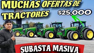 ‼️la MEJOR SUBASTA de TRACTORES SEMINUEVOS John Deer en USA  Quan Chic‼️ [upl. by Malin]