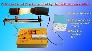 Determination of Plancks Constant using Photocell and Colour filters [upl. by Rooke]