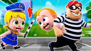 Police Girl Song👮 Police Girl Chase Smart Thief  Rescue The Baby More Nursery Rhymes amp Kids Songs [upl. by Ogdan]