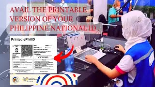 AVAIL THE PRINTABLE VERSION OF YOUR PHILIPPINE NATIONAL ID  DIGITAL VERSION EPhilID [upl. by Ahcila]