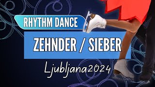 Gina ZEHNDER  Beda Leon SIEBER SUI  Junior Ice Dance Rhythm Dance  Ljubljana 2024 [upl. by Irrol]