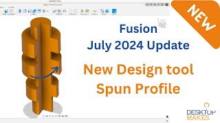 New Fusion Design Tool  Spun Profile [upl. by Arihsak]