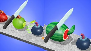 Fruit Slicer Game Satisfying and relaxing ASMR slicing video [upl. by Leelaj788]