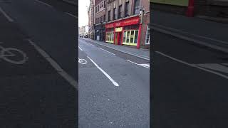 Sheffield city centre Trippet Lane cycle lane mania nonsense spot the cyclist [upl. by Nnel272]