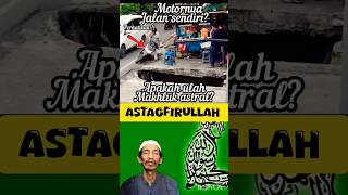 MOTORNYA JALAN SENDIRI😱⁉️🤔 ULAH MAKHLUK ASTRALKAH⁉️🤔 viral islam tiktok allah shorts [upl. by Kaspar]