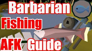 OSRS  Barbarian Fishing  AFK  Training  Quick Guide [upl. by Harpp]