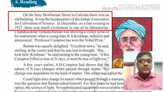 7th class English unit2 C V RAMAN THE PRIDE OF INDIA in telugu తెలుగులో [upl. by Nottus]