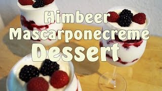 Himbeer Mascarponecreme Dessert in Schichten [upl. by Ahtiekahs363]