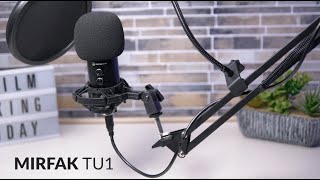 Mirfak Audio  TU1  USB Desktop Microphone Review [upl. by Ahsienauq]