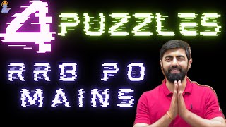 4 PUZZLES IN 1 SESSION IBPS RRB PO MAINS 2024  M3 2024 Session  45  By Dhruva Sir [upl. by Ariajaj]