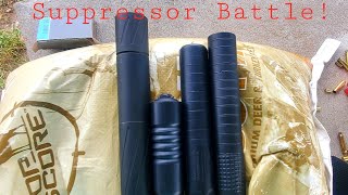 Banish 46 vs AB Warthog vs Diligent Defense Enticer L vs Resilient Suppressors Jolene on Ruger 556 [upl. by Noreik]