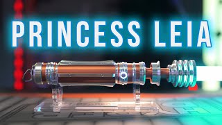 Affordable Star Wars Princess Leia Neopixel Lightsaber Unboxing NSABERS [upl. by Oirad]