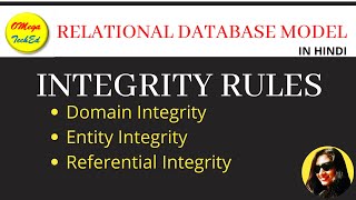 Integrity rules Integrity constraints in DBMS [upl. by Lemrahs64]