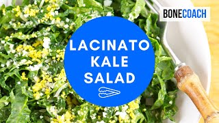 Lacinato Kale Salad  GlutenFree  BoneCoach™ Recipes [upl. by Gasperoni373]