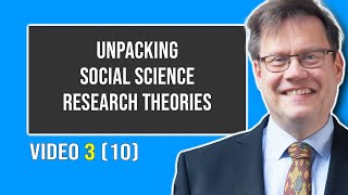 Unpacking Social Science Research Theories  Video 3 10 [upl. by Oicangi839]