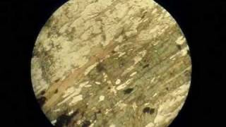 Rock section under microscope with polarised lighting 3 [upl. by Adneral]