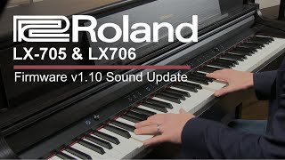 Roland LX705 amp LX706 Digital Piano Sound Examples  RICH Speaker Setting [upl. by Nelloc]