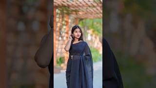 Easy saree poses 😍 shorts love cute girl trend photography poses saree photoshoot model [upl. by Nospmis]