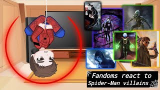 Heroes react to their villains ☆ SpiderMan 55 ♡ [upl. by Erehpotsirhc678]