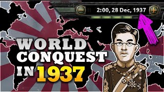 World Conquest in December 1937  Hoi4 Japan v112 Speedrun Explained [upl. by Arotak]