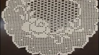 How to make a circular crochet doilycrochet runnerrcrochet tablecloth Part 11 [upl. by Eatnom]