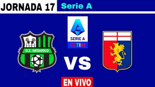 Sassuolo 12 Genoa en vivo Serie A 202324 Jornada 17 [upl. by Araminta]