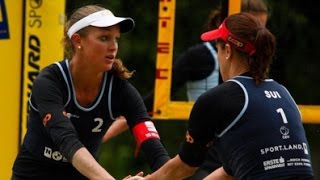 BieneckGrossner GER  ForrerVergeDepre SUI  Womens Beach Volleyball  Quarterfinal Baden [upl. by Blum]