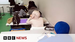 France to ban Muslim students wearing abayas in state schools  BBC News [upl. by Dnana246]