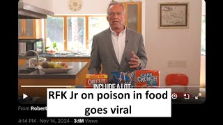 RFK Jr video on poison in kids food go viral [upl. by Llemaj]