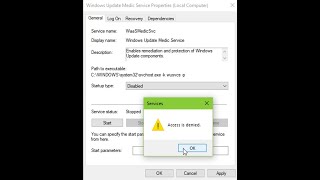 حل مشكلة عدم القدرة على تحديث ويندوز 10amp11Access is denied errors while trying to update Windows10 [upl. by Fadiman]