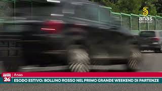 Anas  Esodo estivo bollino rosso nel primo grande weekend di partenze [upl. by Nomma]