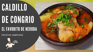 Que NO TE ENGAÑEN esta es la AUTÉNTICA RECETA de CALDILLO DE CONGRIO de Pablo NERUDA [upl. by Mcfarland181]