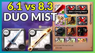 Albion Online EU Duo Mist 61 vs 83  One Shot 1H Dagger amp Grailseeker [upl. by Bledsoe]