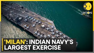 Indian Navy to host Milan 2024 exercise  Indias largest ever multilateral drill  WION [upl. by Aromat]