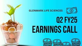 Glenmark Life Sciences Earnings Call  Q2 FY25 [upl. by Joelynn373]