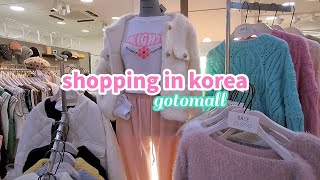 shopping in korea vlog 🇰🇷 winter fashion haul at Gotomall underground shopping center Seoul [upl. by Alphonse]