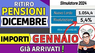 ✅ PENSIONI ➜ RITIRO DICEMBRE 2023 TREDICESIMA  SIMULATORE AUMENTI GENNAIO 2024 📈 ESEMPI IMPORTI [upl. by Vahe]