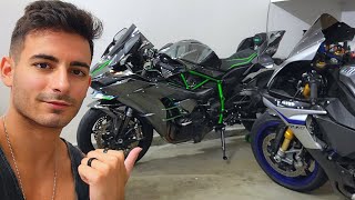 My Favorite Motorcycle Ninja H2 vs Yamaha R1M [upl. by Cirilo]