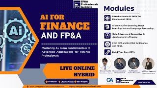 AI for Finance and FPampA Webinar  November  FPampA Professionals Institute [upl. by Sitof]