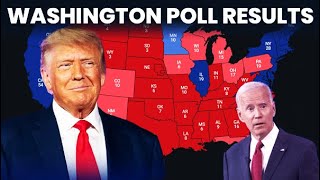 Donald Trump vs Joe Biden Washington Poll Results 2024 US Election [upl. by Bunce]